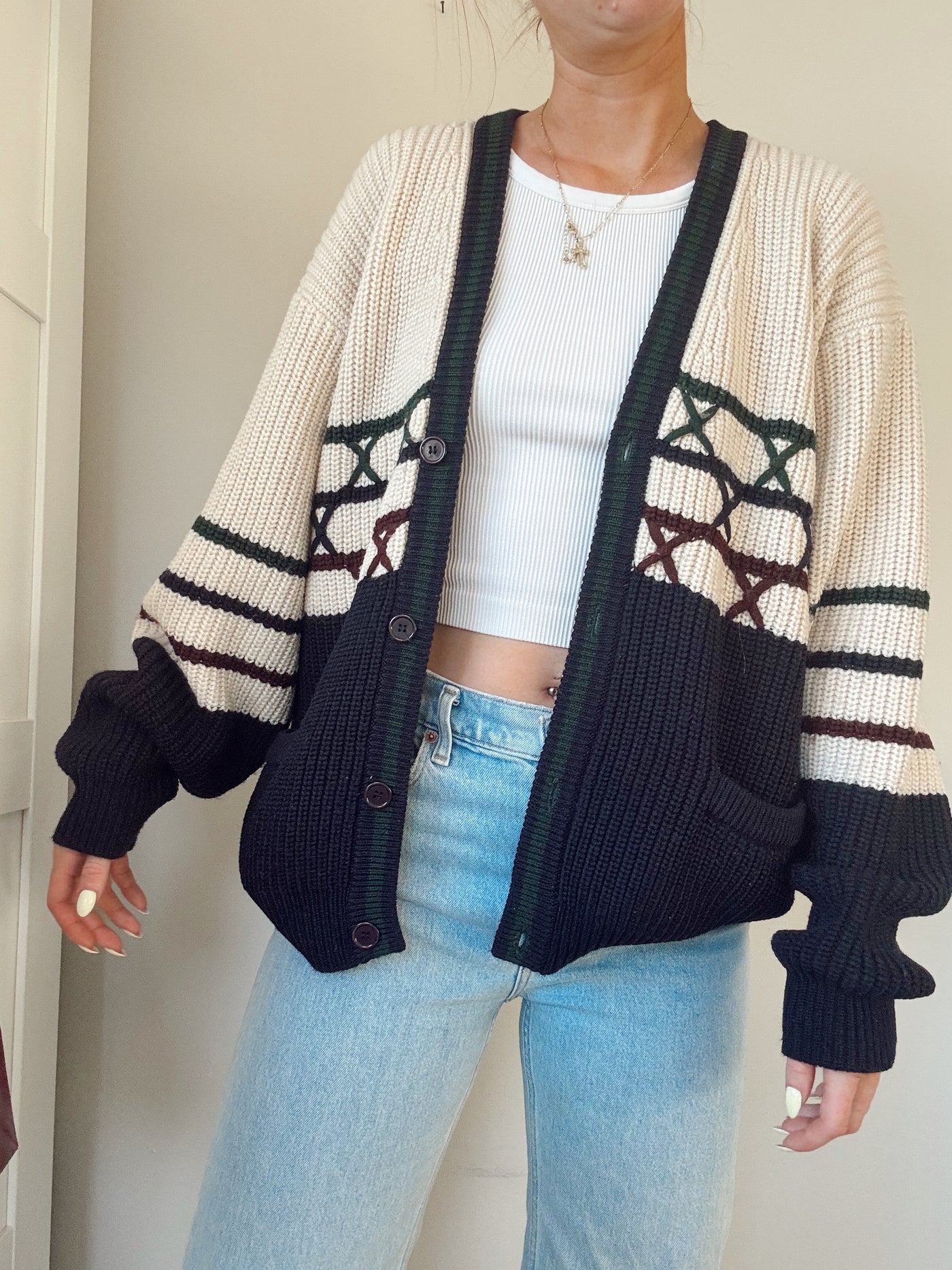 Vintage cedar ridge knit cardigan