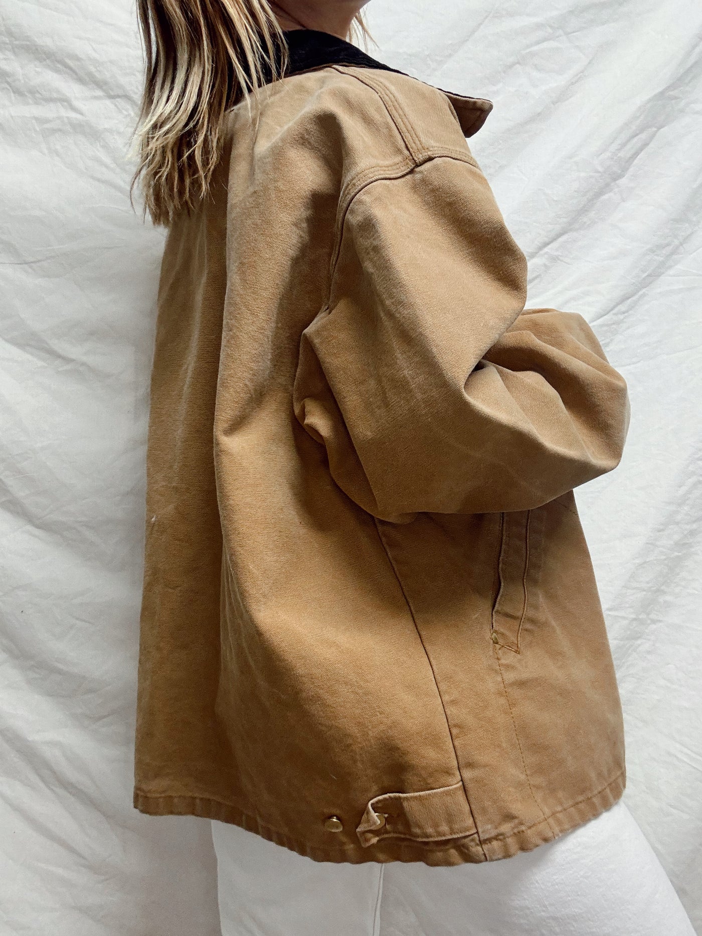 90s Vintage barn coat neutral jacket