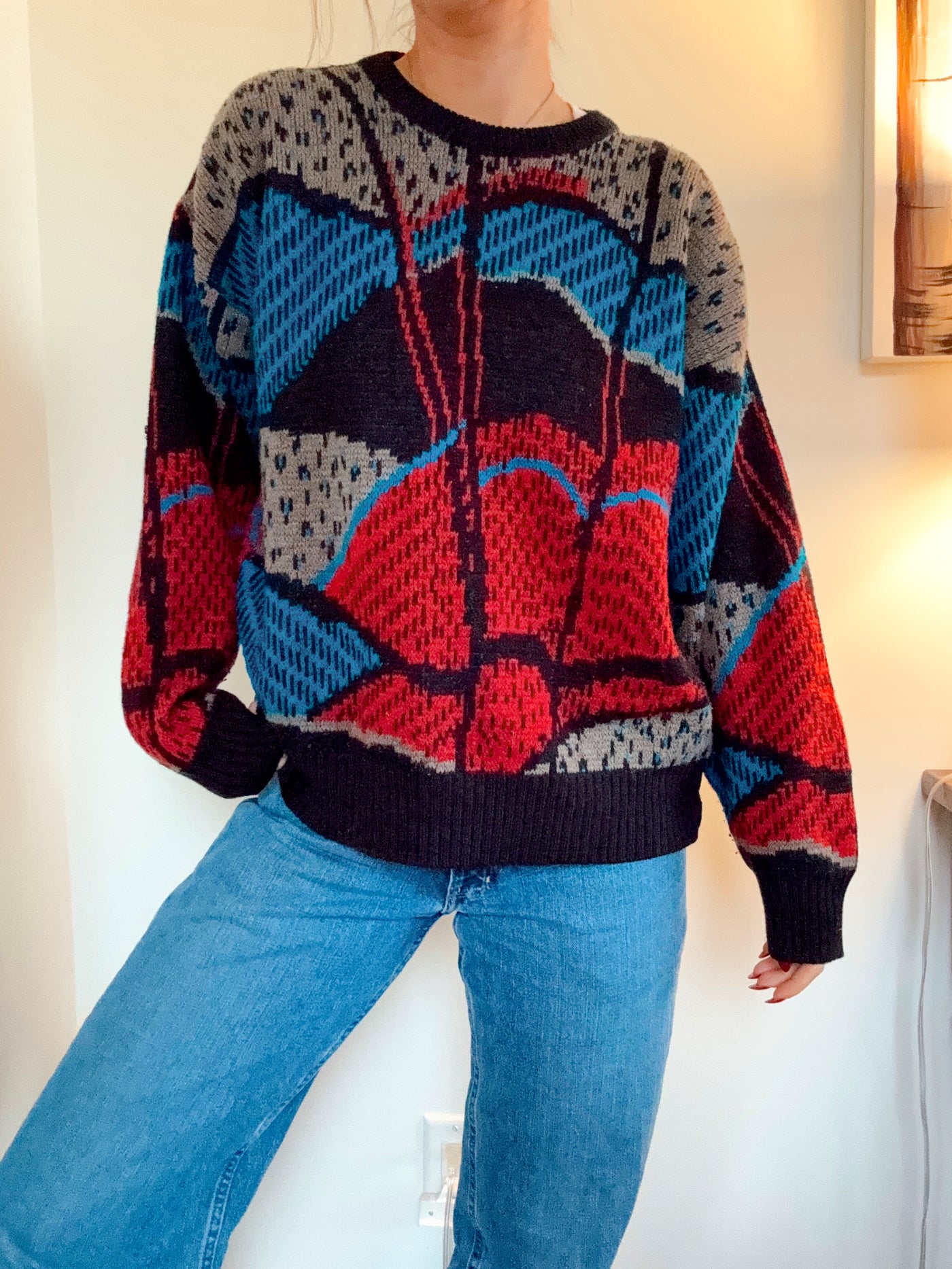 Vintage Lighthouse knit sweater