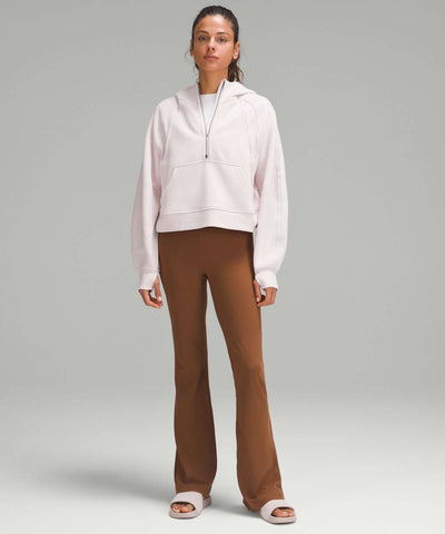 Lululemon light pink funnel neck scuba half zip