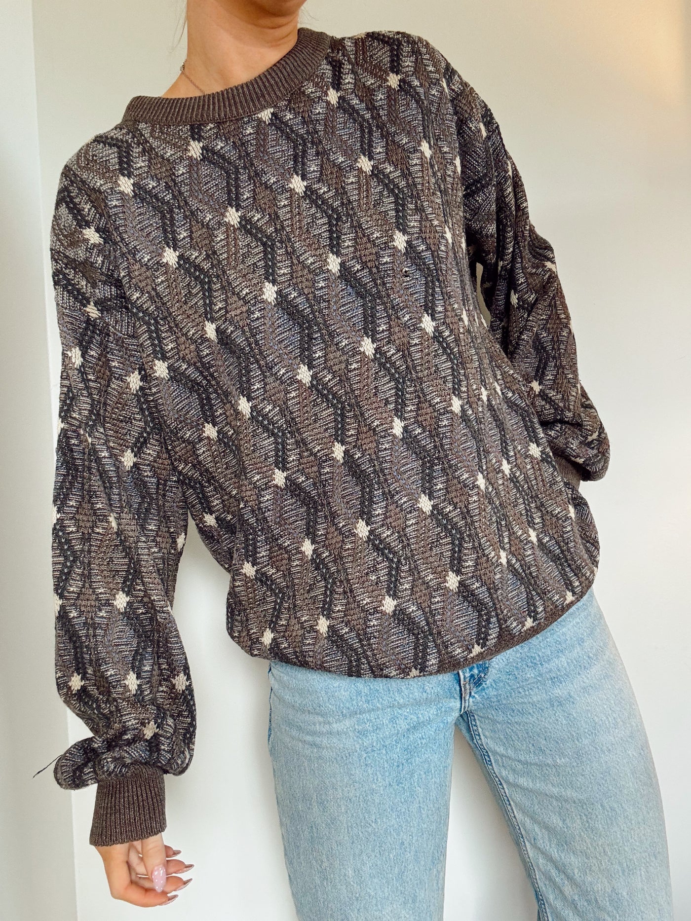 Vintage Walnut Ridge knit sweater