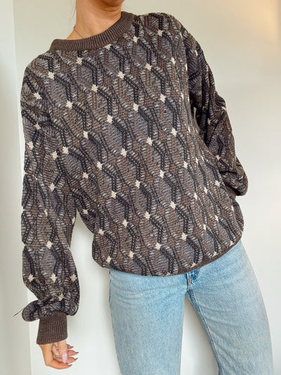 Vintage Walnut Ridge knit sweater
