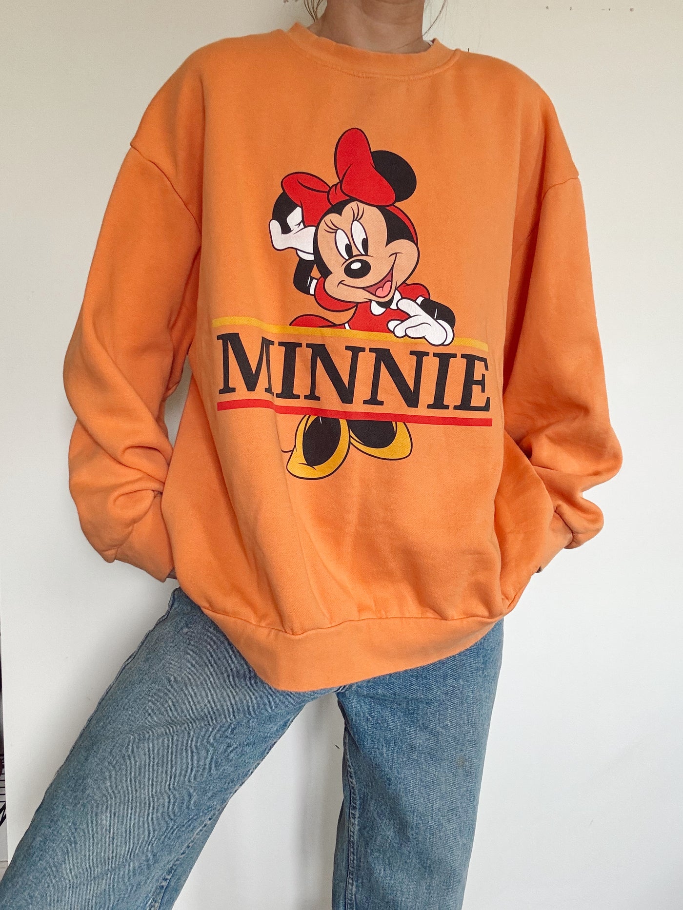 Minnie Mouse pumpkin cream crewneck