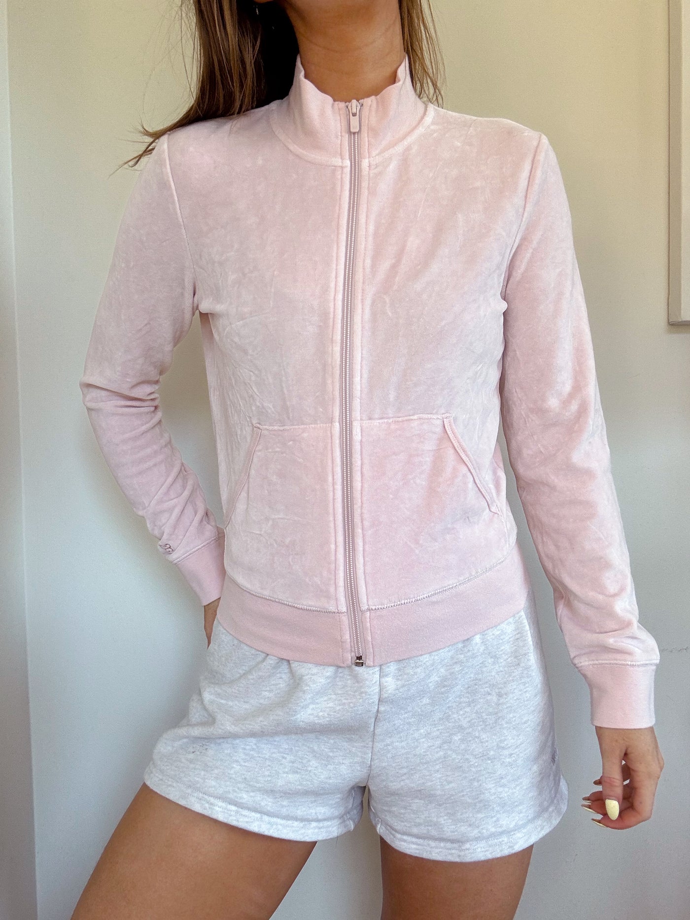 Sunday best Aritzia light pink zip up