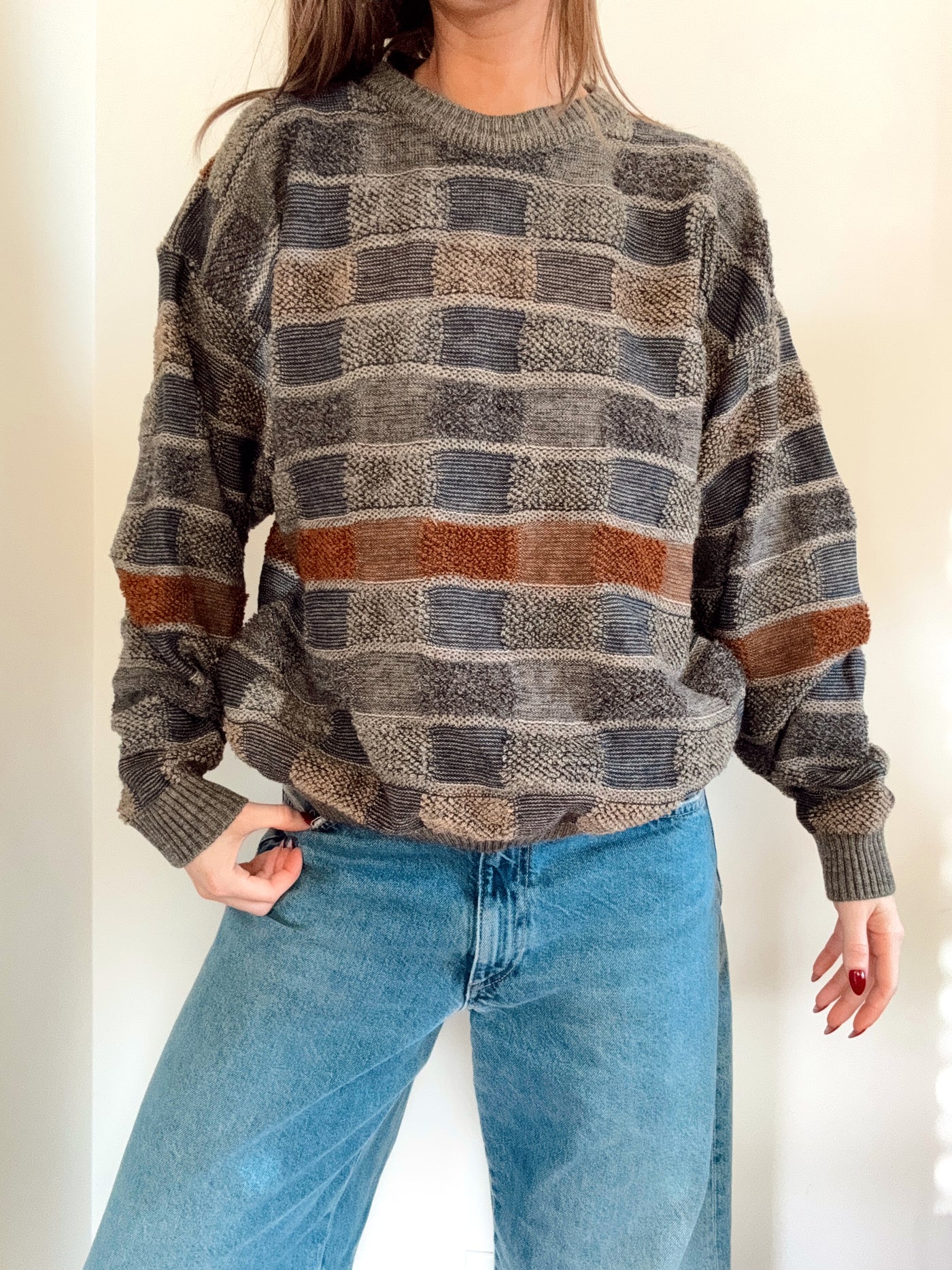 Vintage neutral Tossani 3D knit