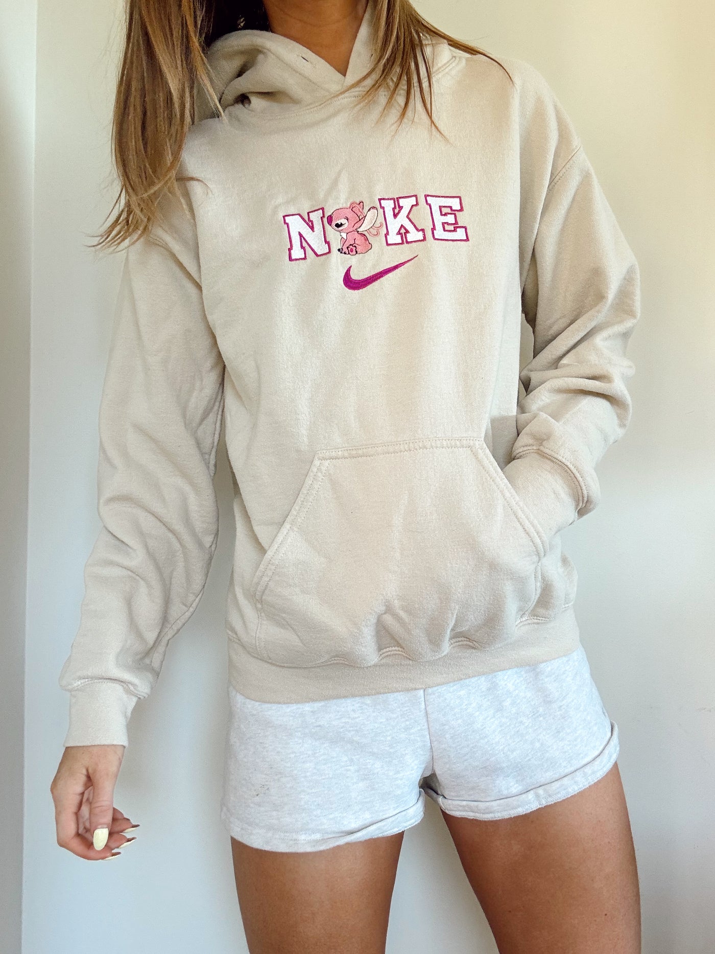 Nike Leo & stitch embroidered hoodie