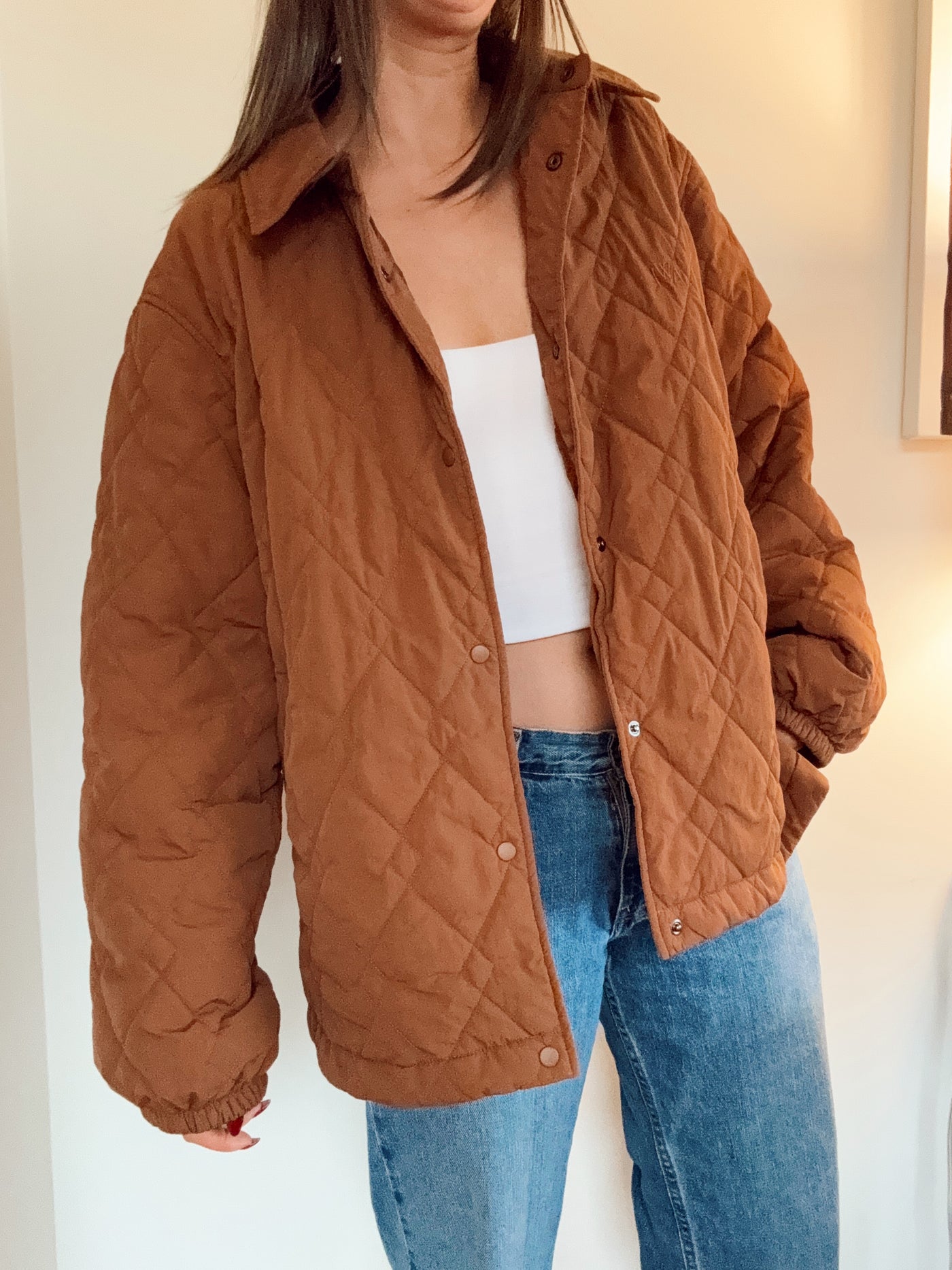 Autumn spice pleated jacket