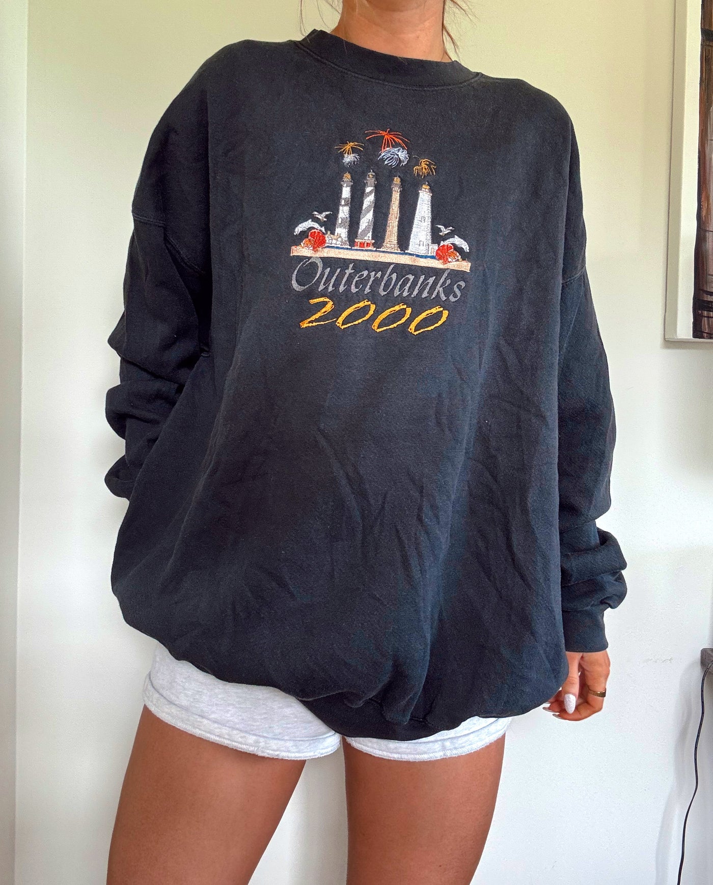 Vintage Outer banks lighthouse crewneck