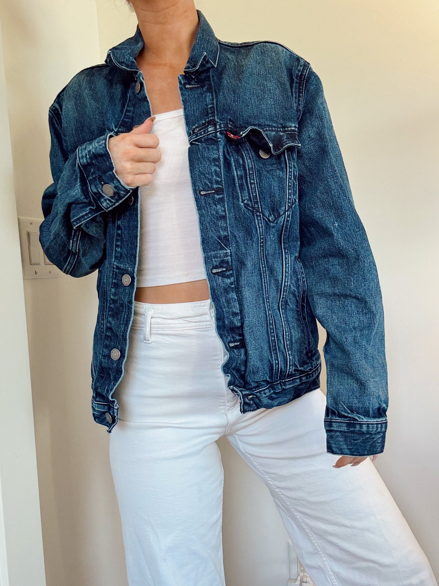 Vintage Levi’s dark wash denim jacket