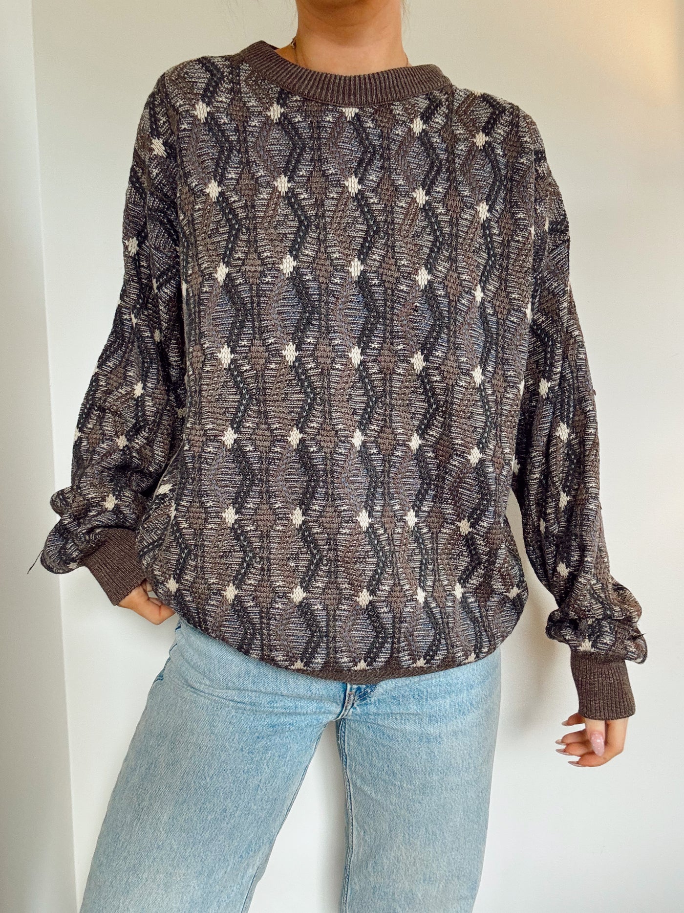 Vintage Walnut Ridge knit sweater