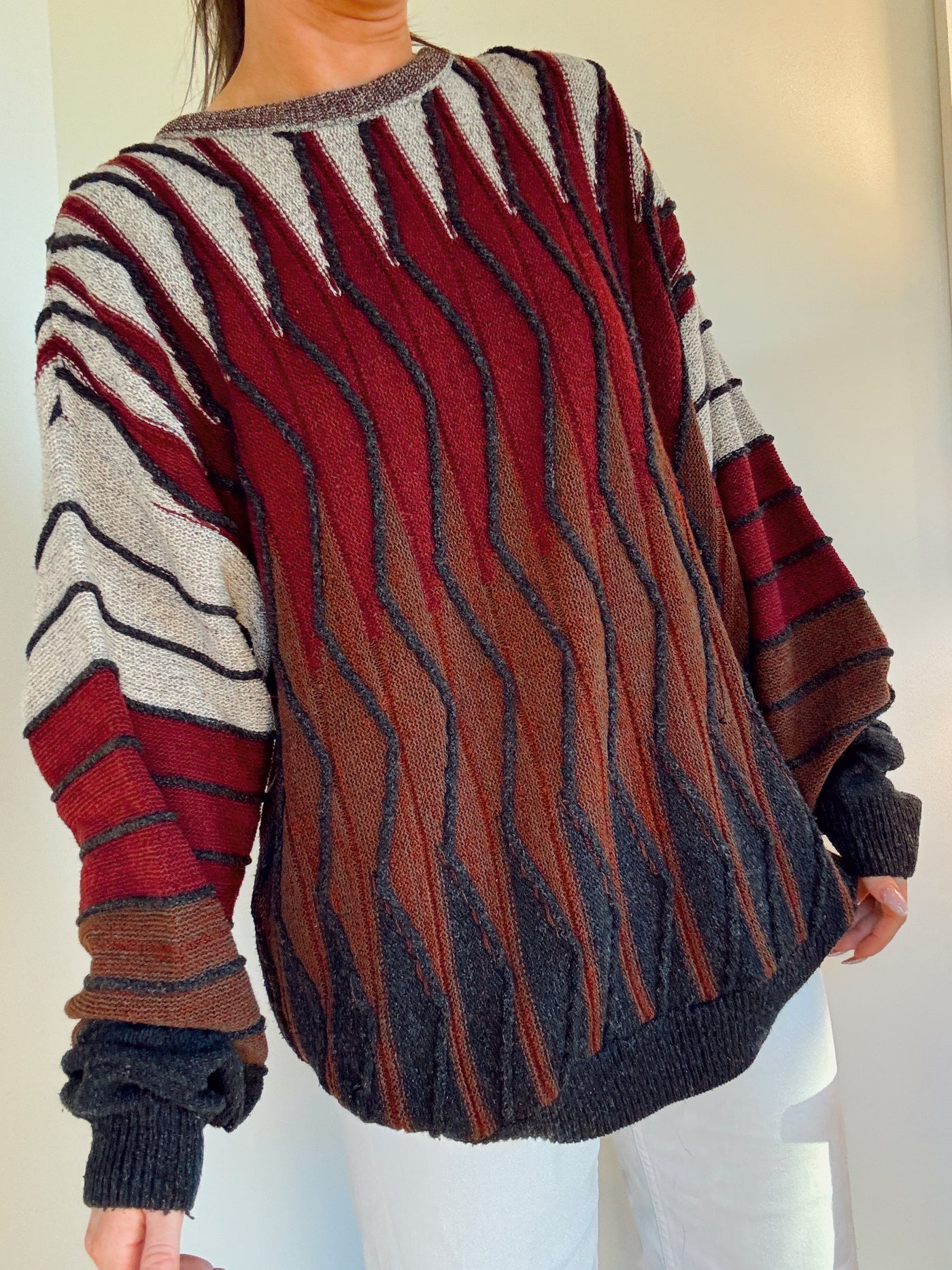 Vintage Kirkwood 3D knit sweater