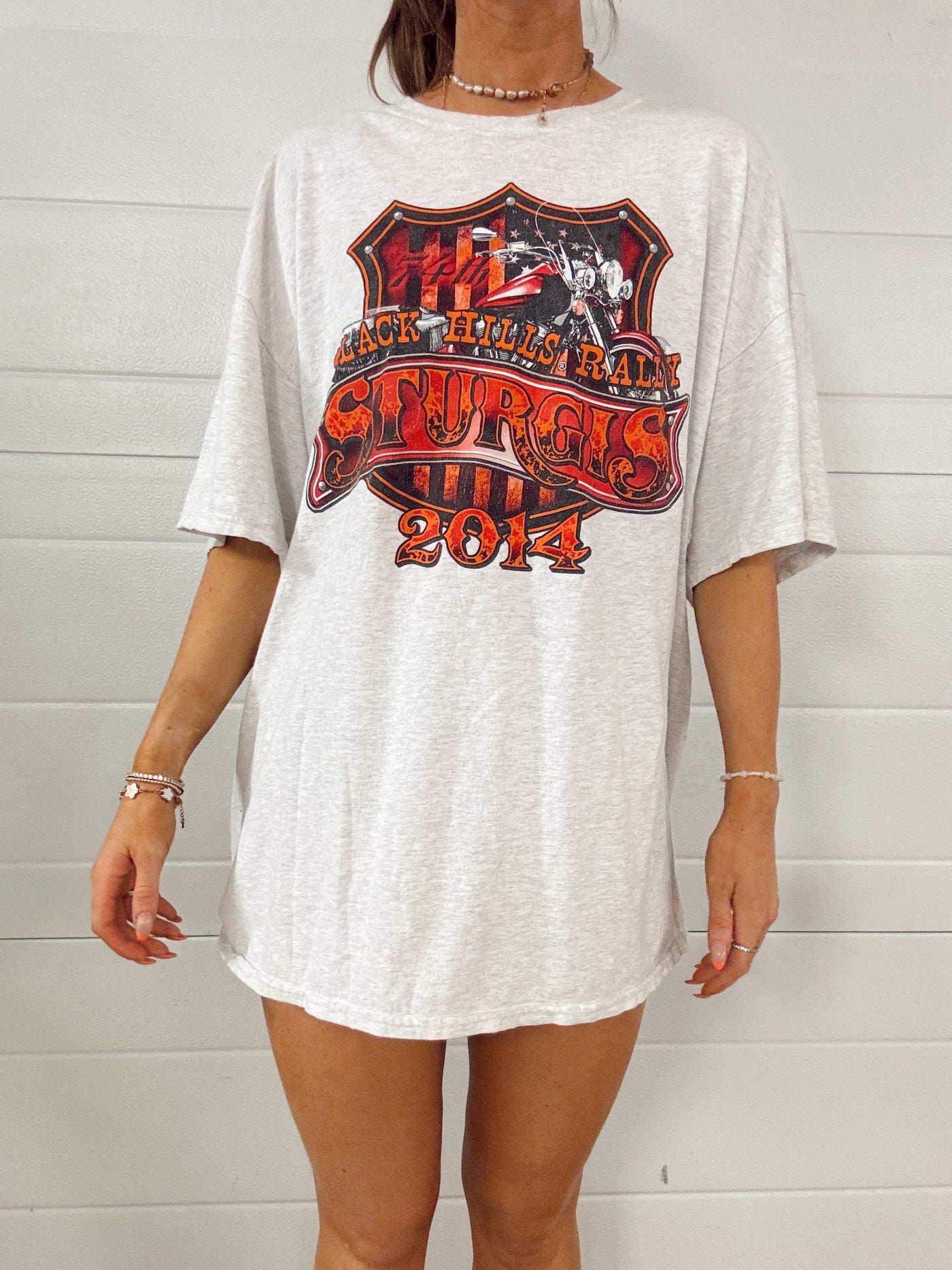 Black hills rally motorcycle graphic T-shirt