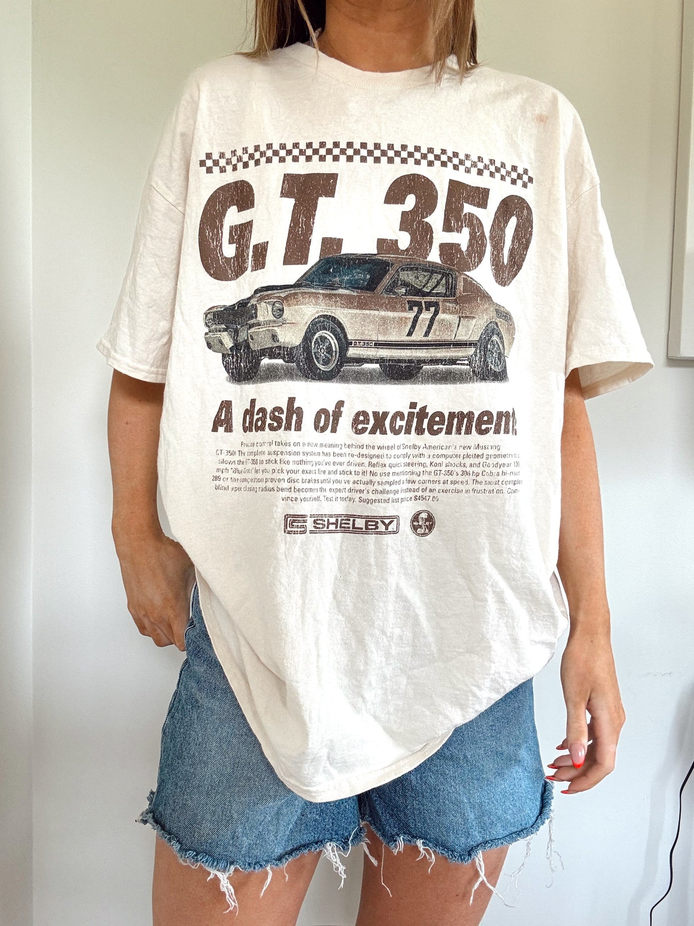 Neutral Mustang GT 350 graphic T-shirt