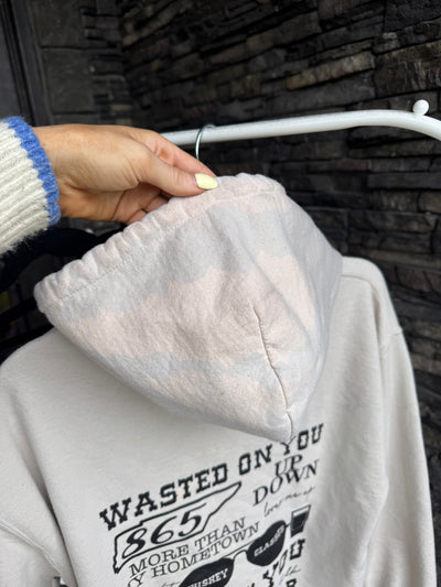 Wasted on you Morgan Wallen neutral hoodie
