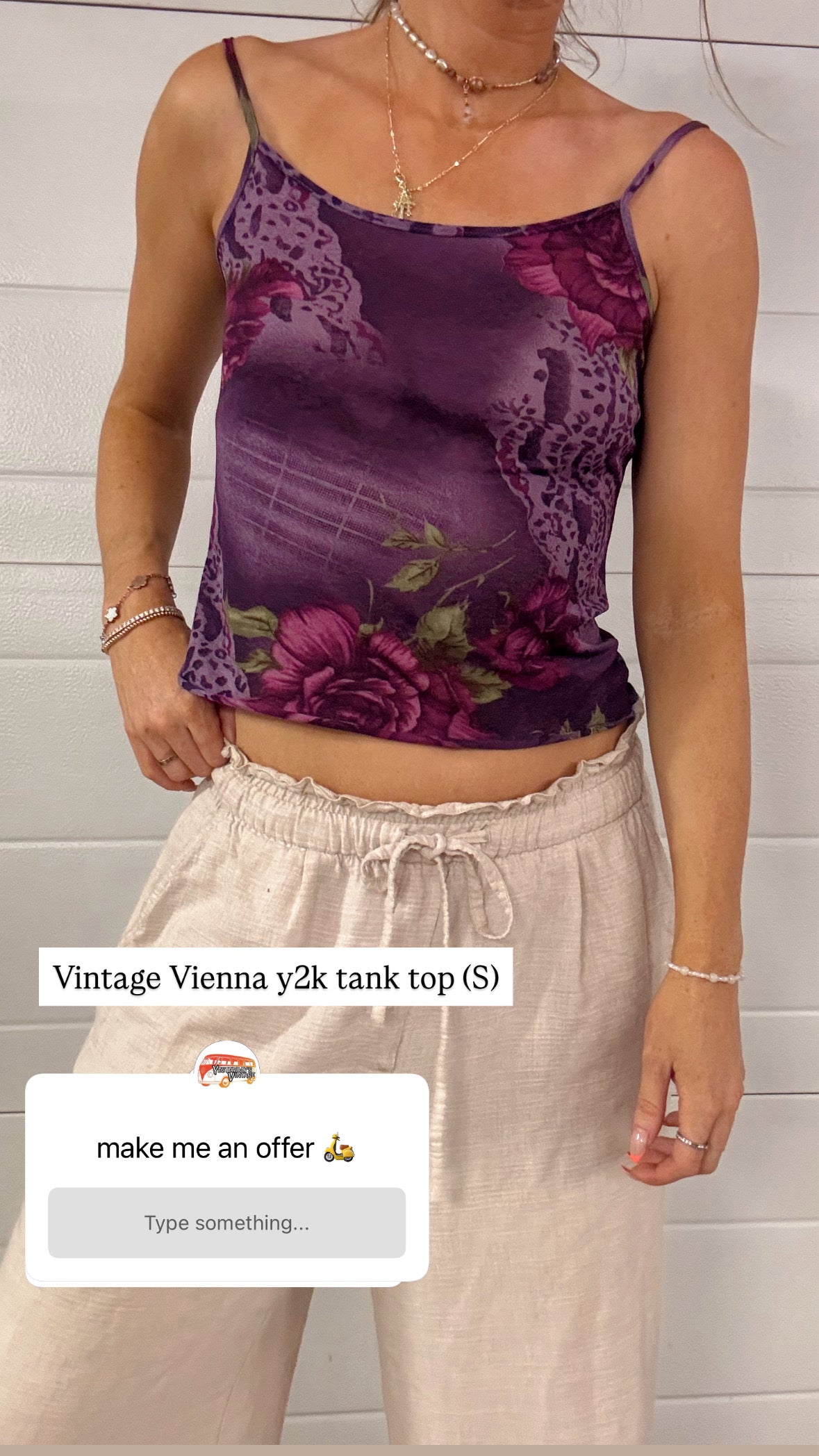 Vintage Vienna y2k tank top