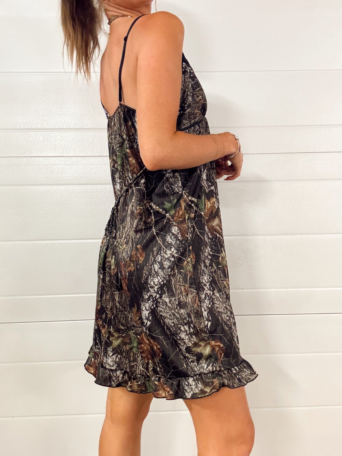 Real tree slip dress