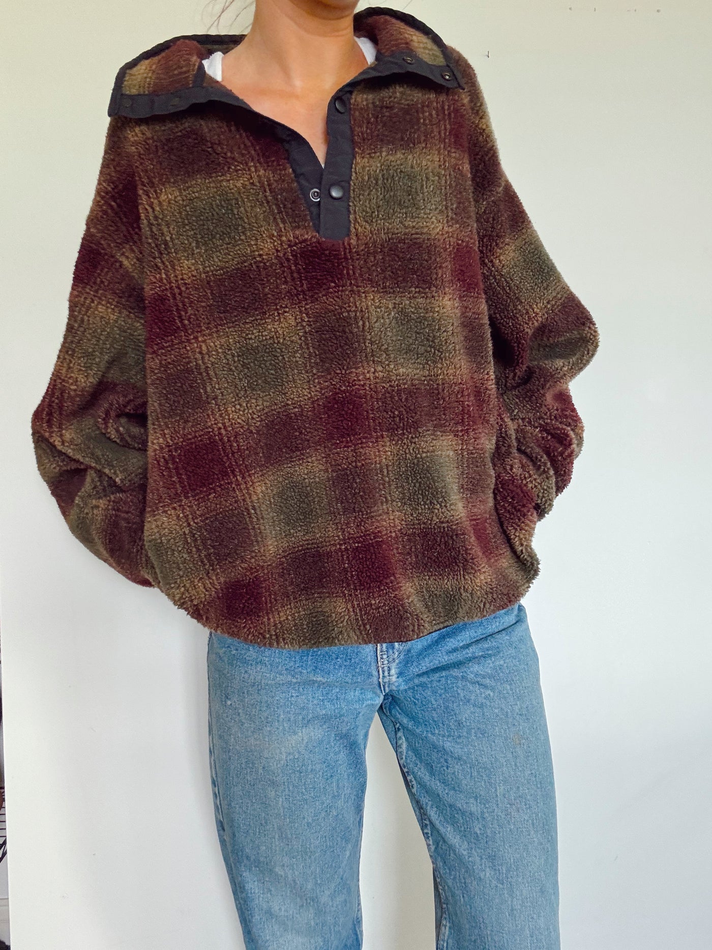 Vintage hunter’s haven deep pile pullover
