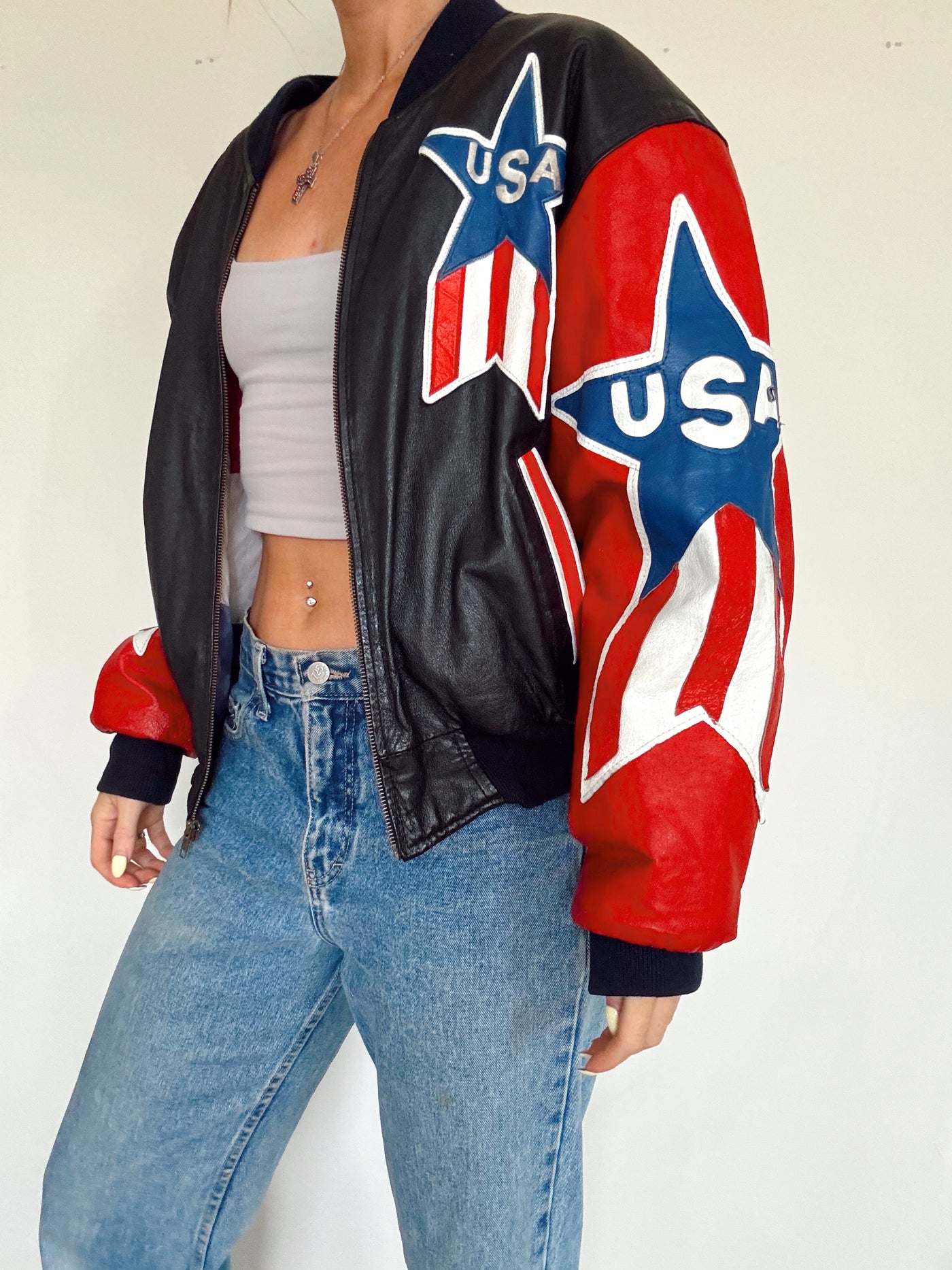 Vintage USA leather jacket
