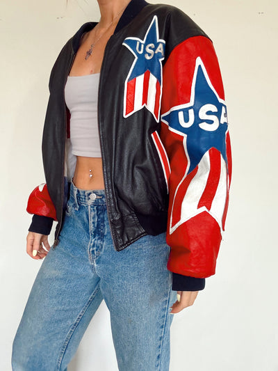 Vintage USA leather jacket