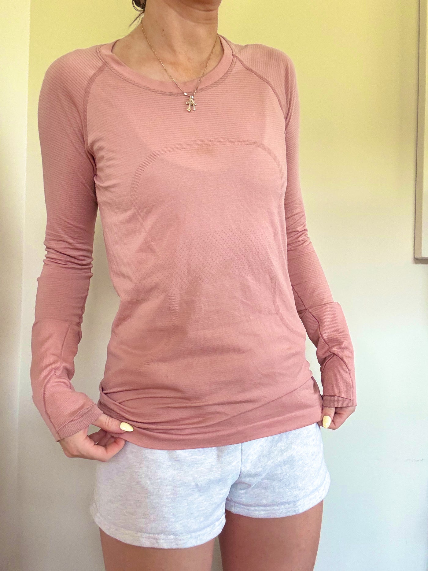 Lululemon pink swifty tech long sleeve