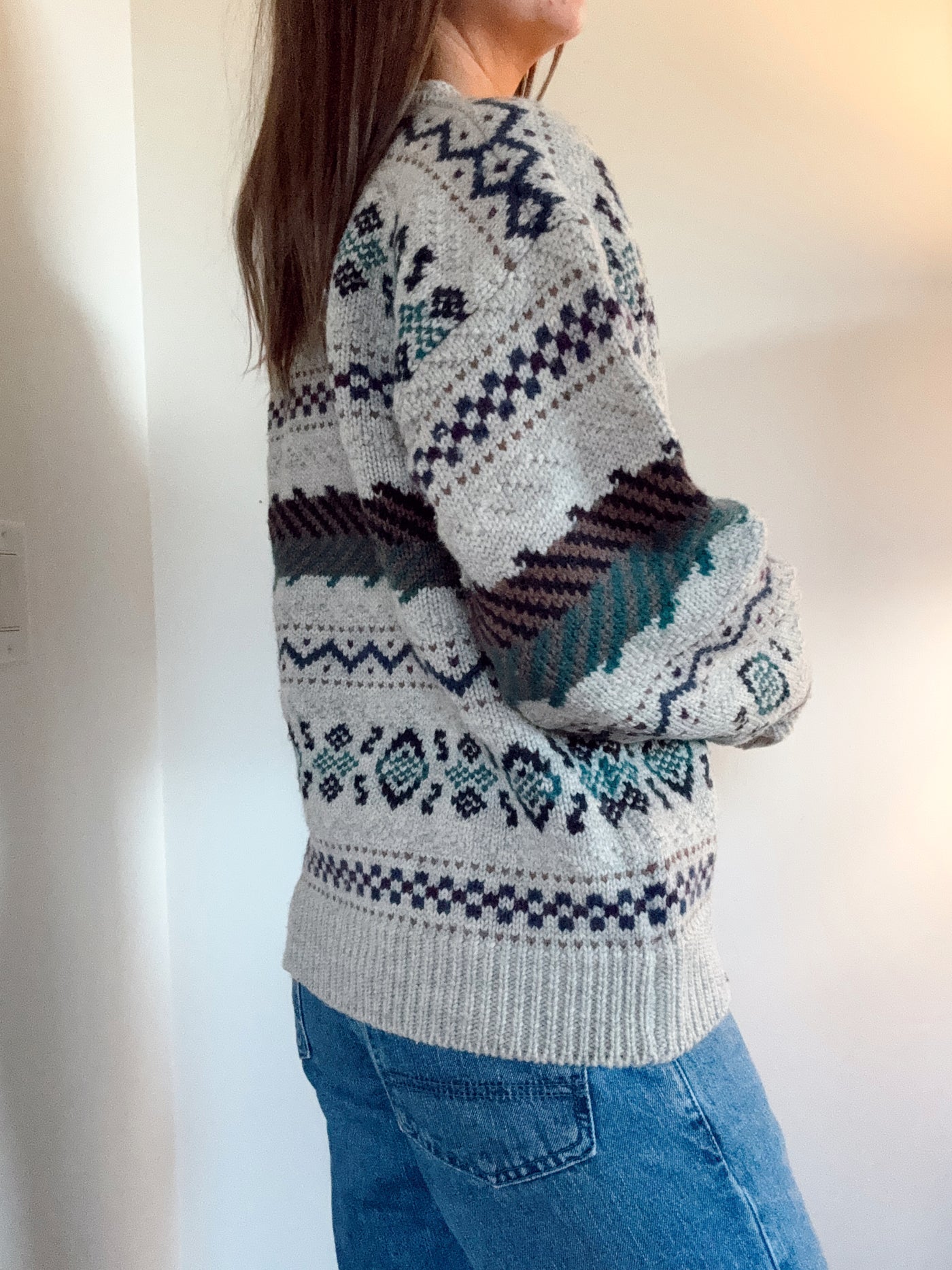 Vintage LL bean 100% wool knit sweater