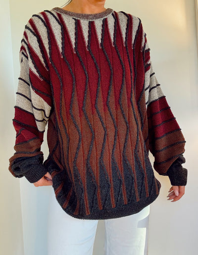 Vintage Kirkwood 3D knit sweater