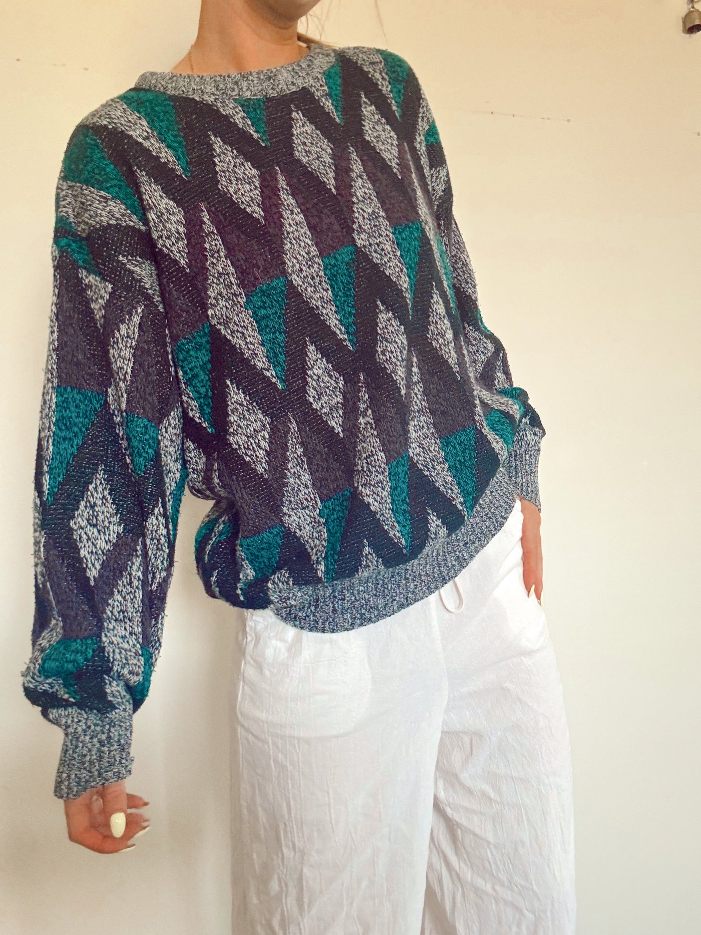 Vintage frosted cabin knit sweater