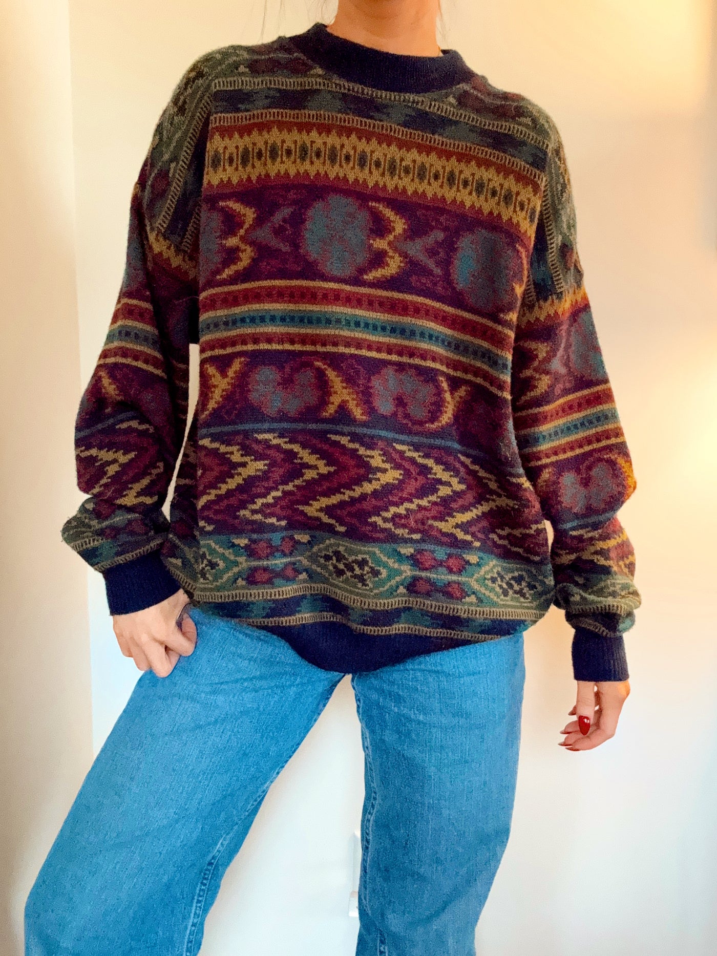 Vintage Thanksgiving knit sweater