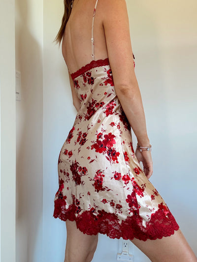 Vintage American summer lace slip dress