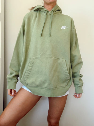Nike green pistachio club hoodie