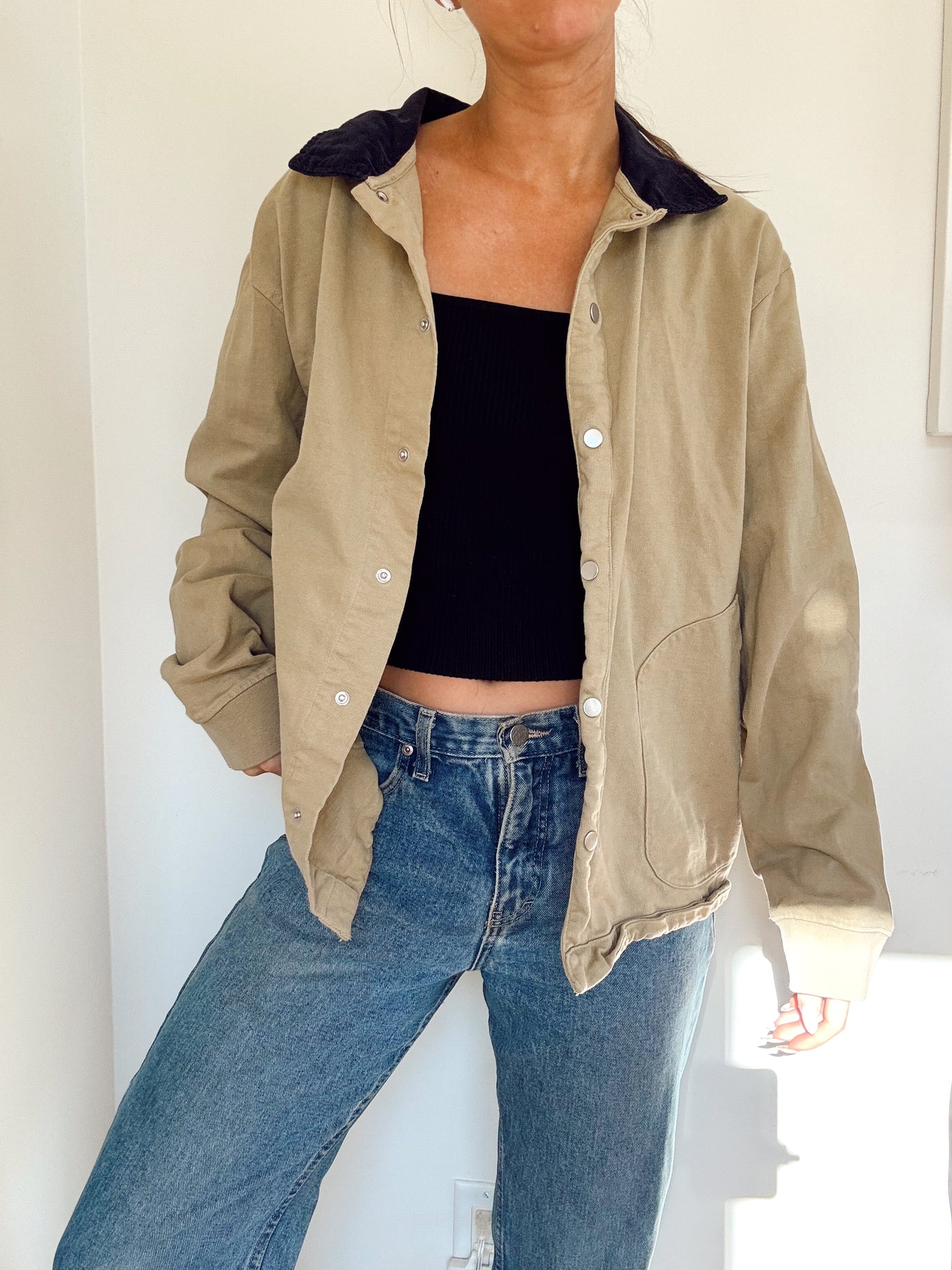 Zara neutral barn coat jacket