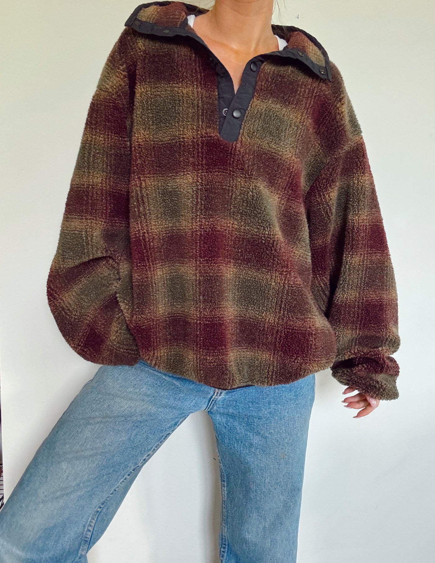 Vintage hunter’s haven deep pile pullover