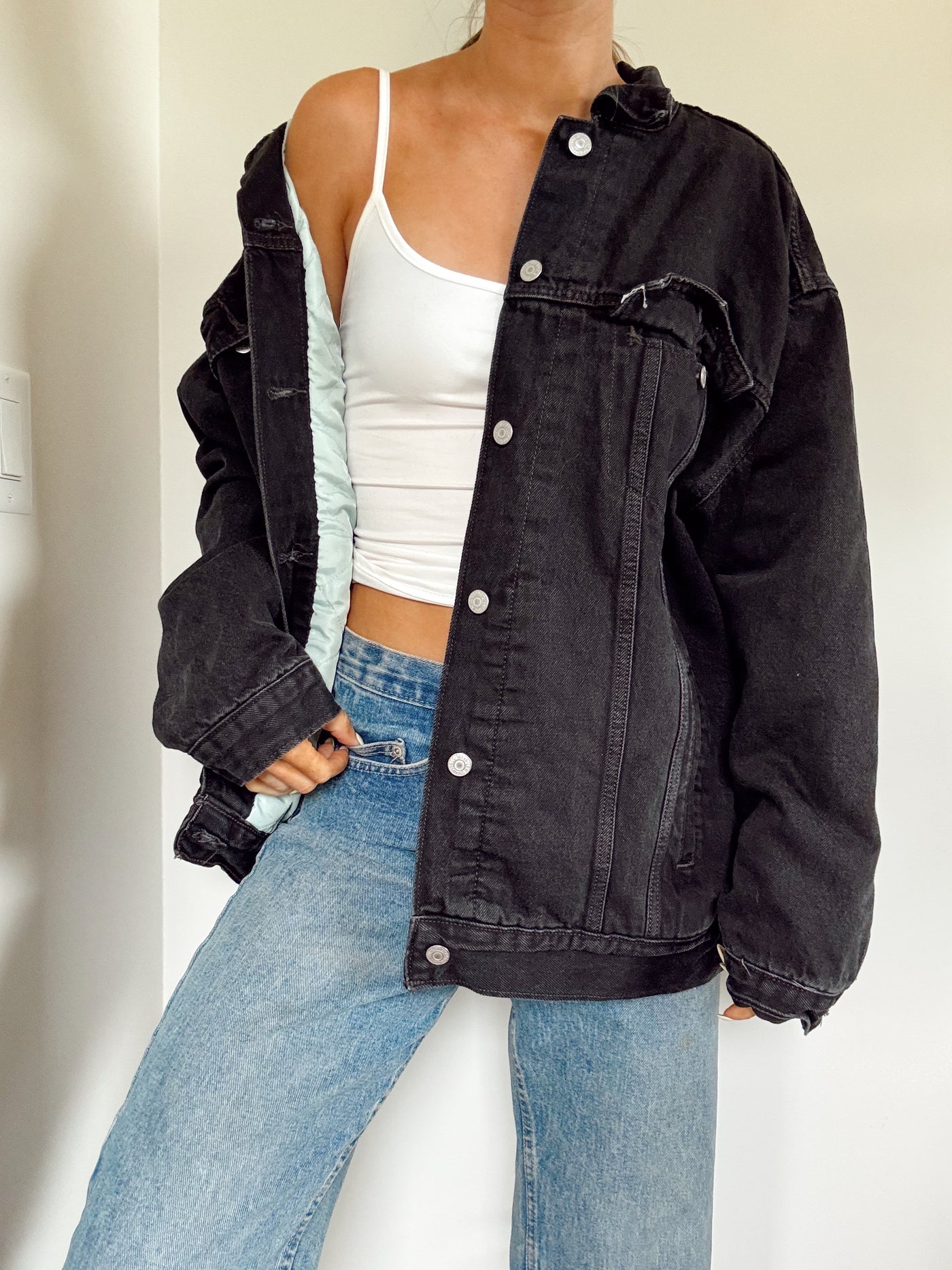 Levi’s black denim jacket