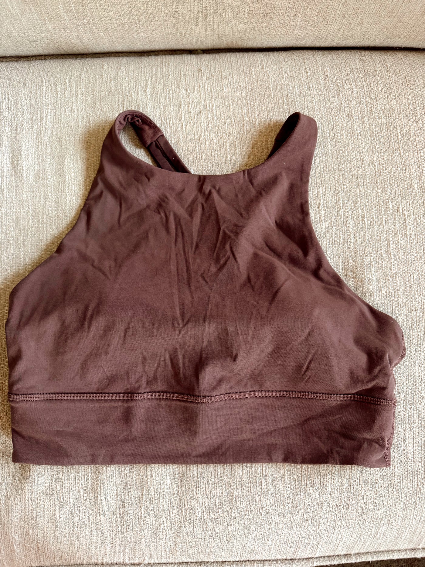 Brown Lululemon energy sports bra