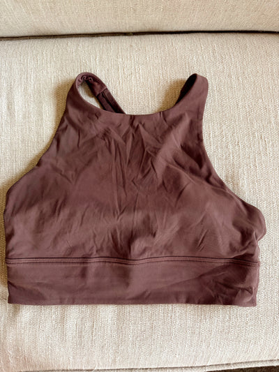 Brown Lululemon energy sports bra