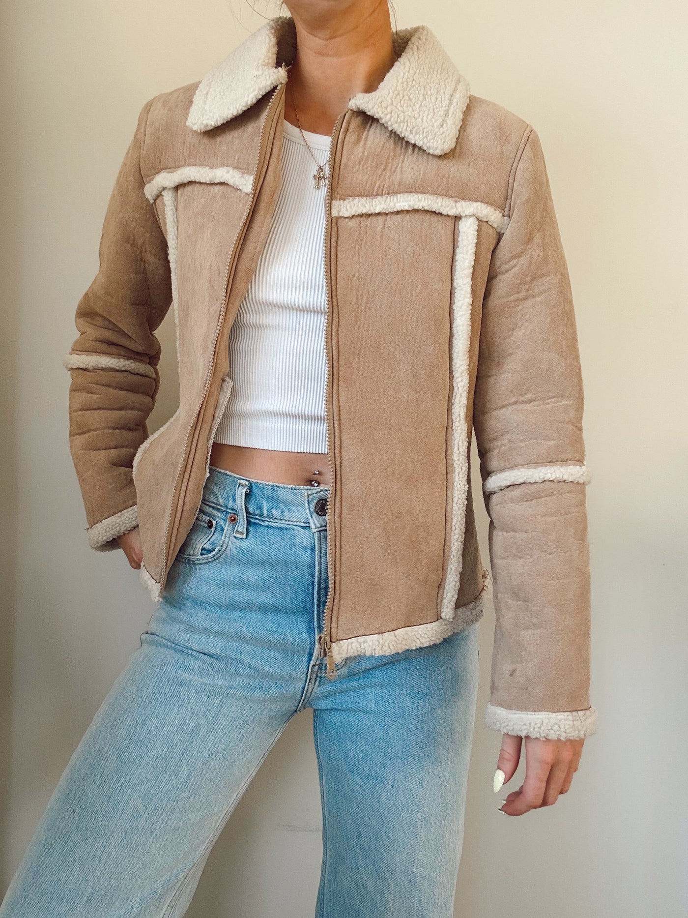 Vintage saddlewood suede jacket