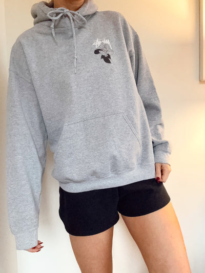 Vintage Stüssy rose graphic hoodie