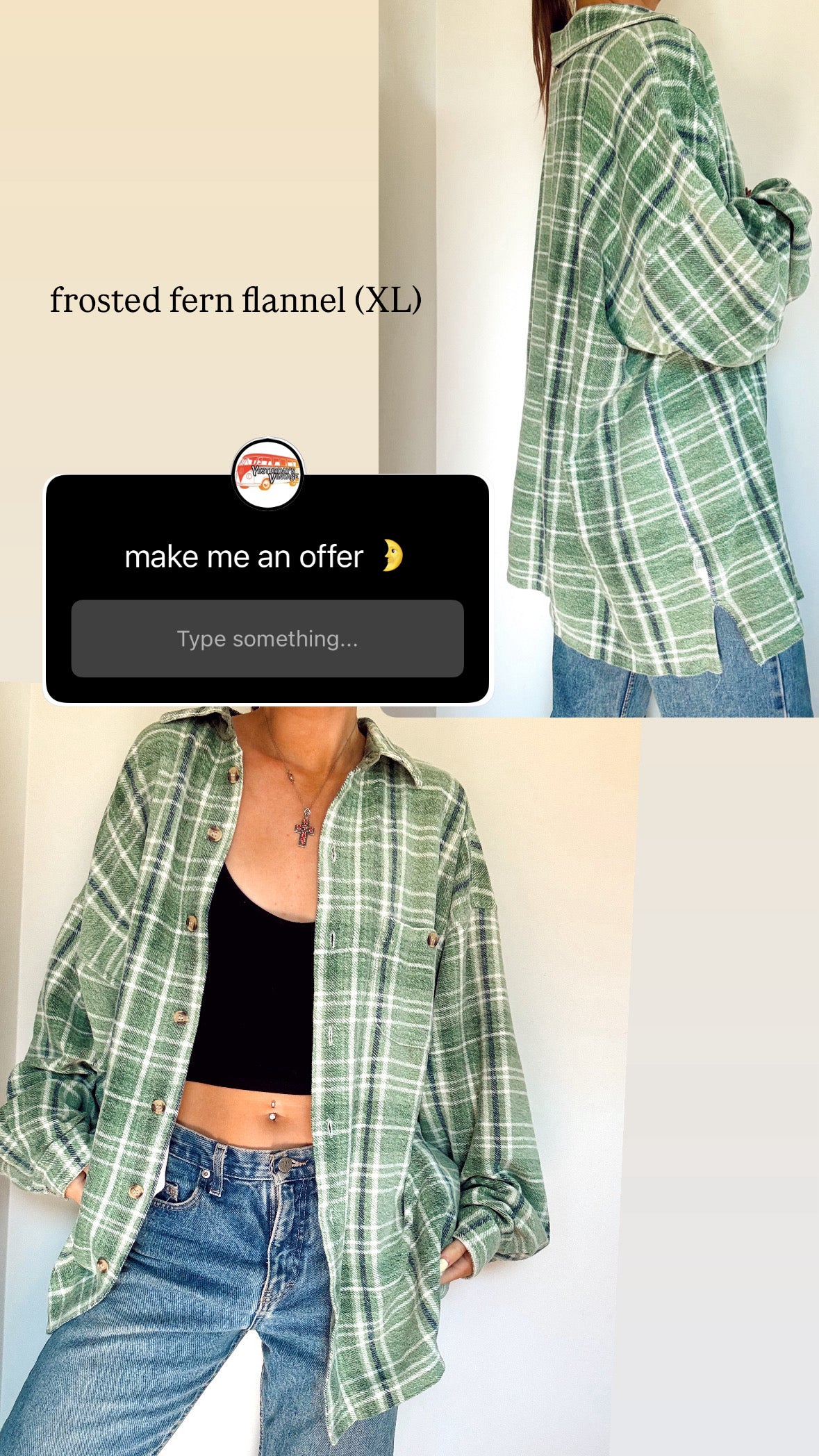 Frosted Fern flannel