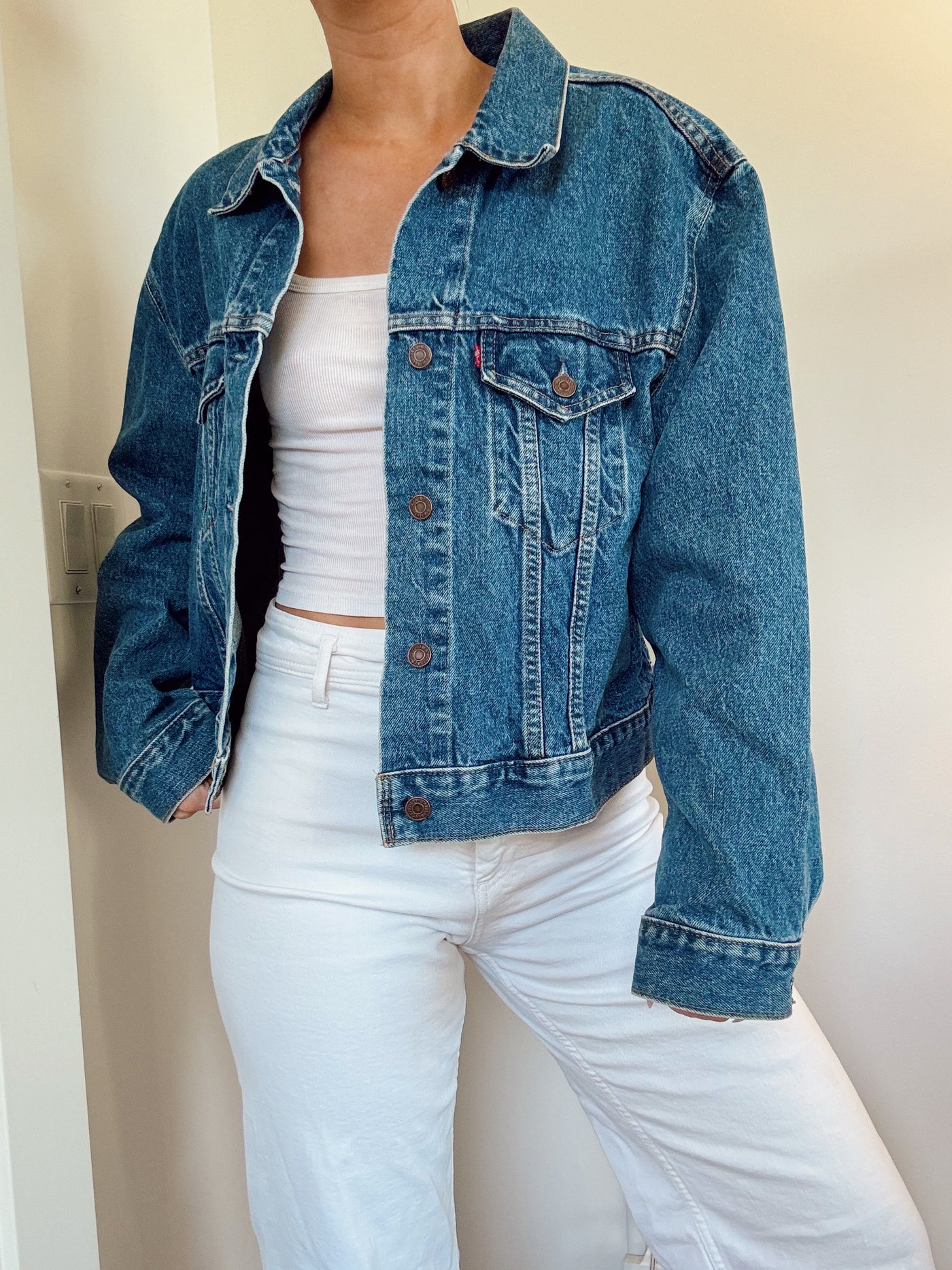 Vintage Levi’s medium wash denim jacket