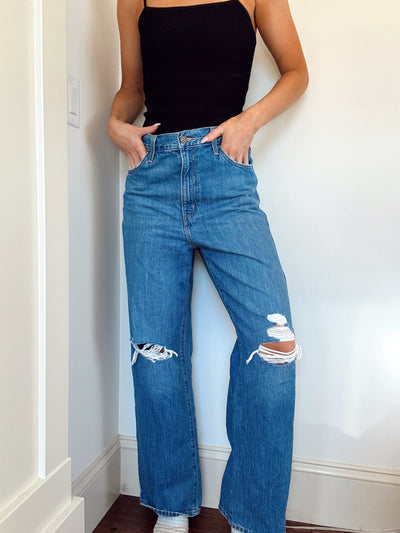 Levi’s high waisted straight jeans