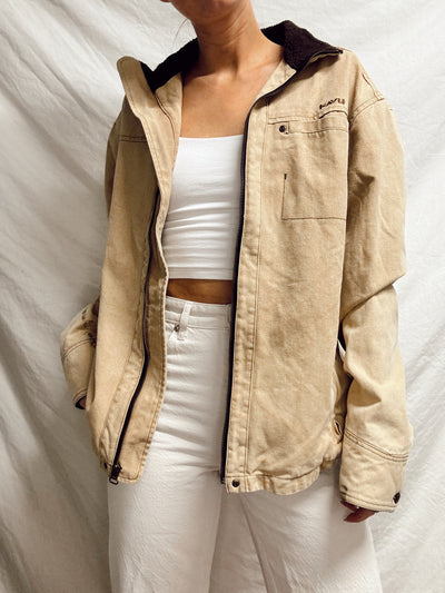 Vintage neutral barn jacket