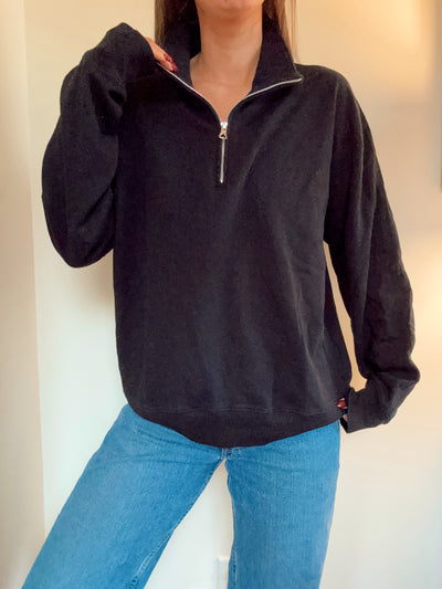 Aritzia Reining champs black quarter zip