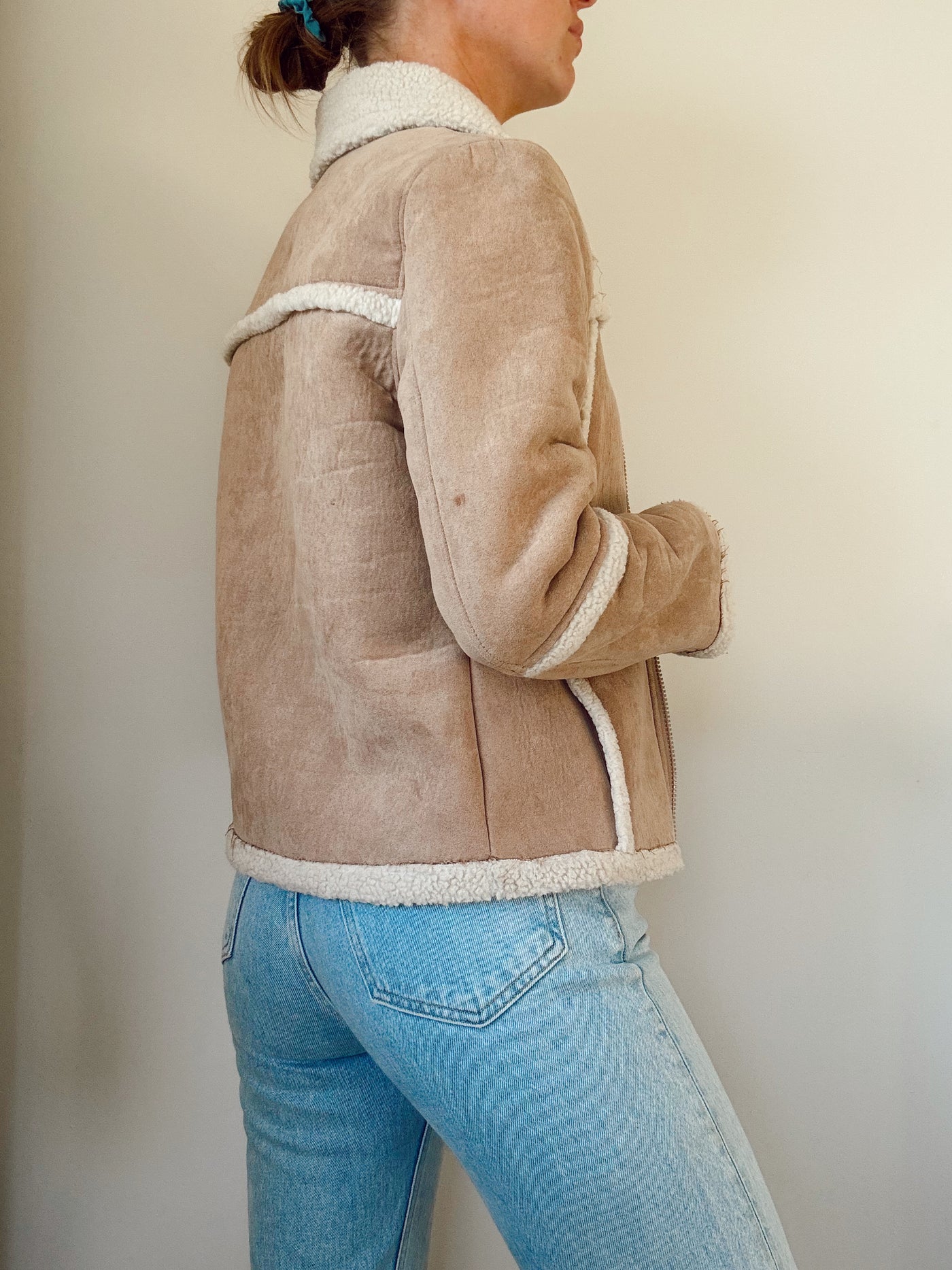 Vintage saddlewood suede jacket