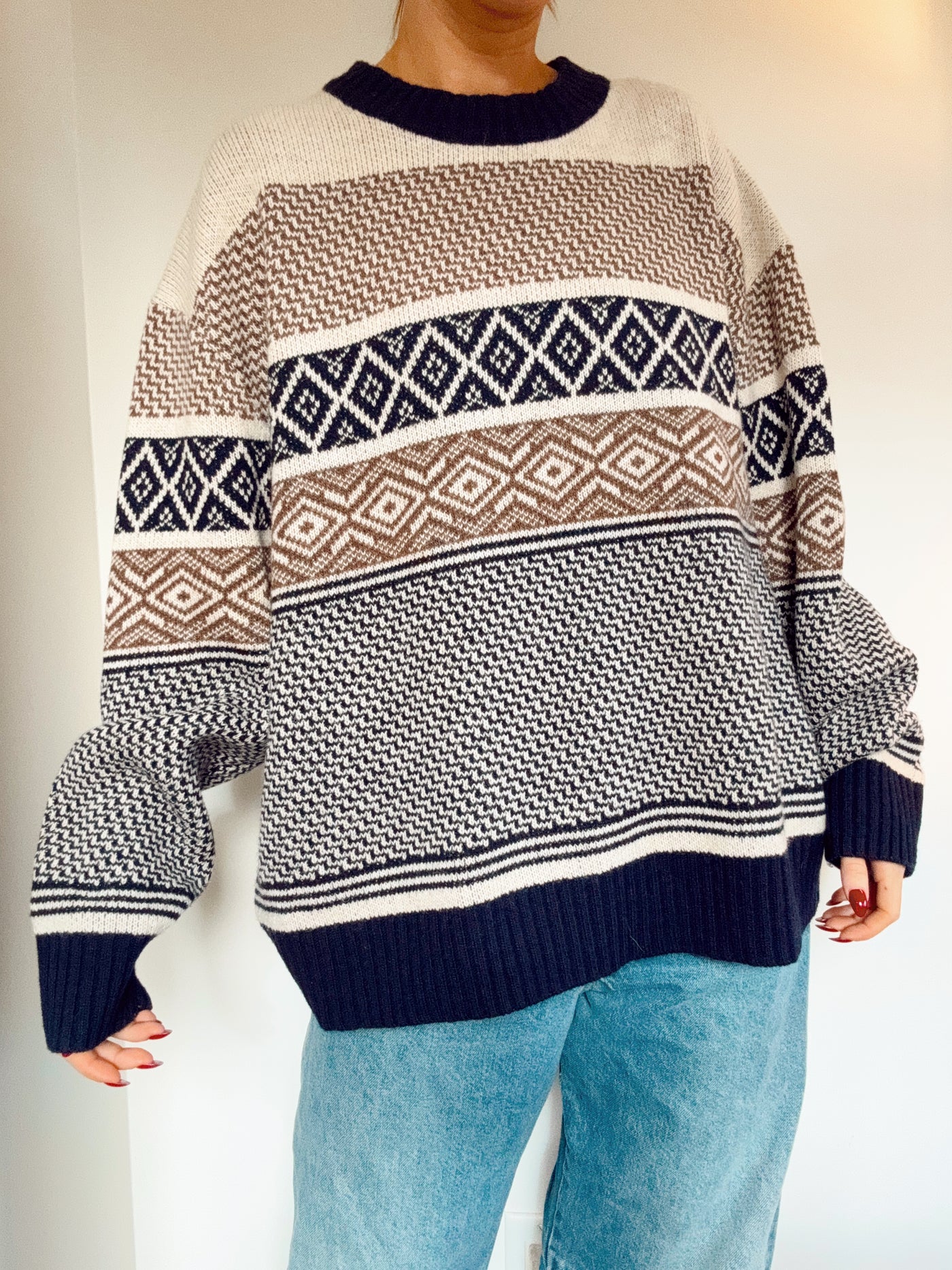 Oak & fort mountains are calling knit sweater