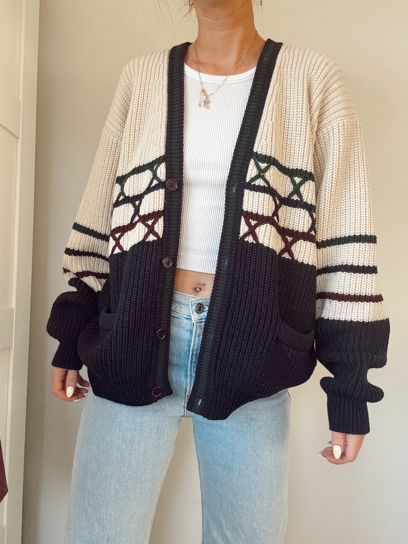 Vintage cedar ridge knit cardigan
