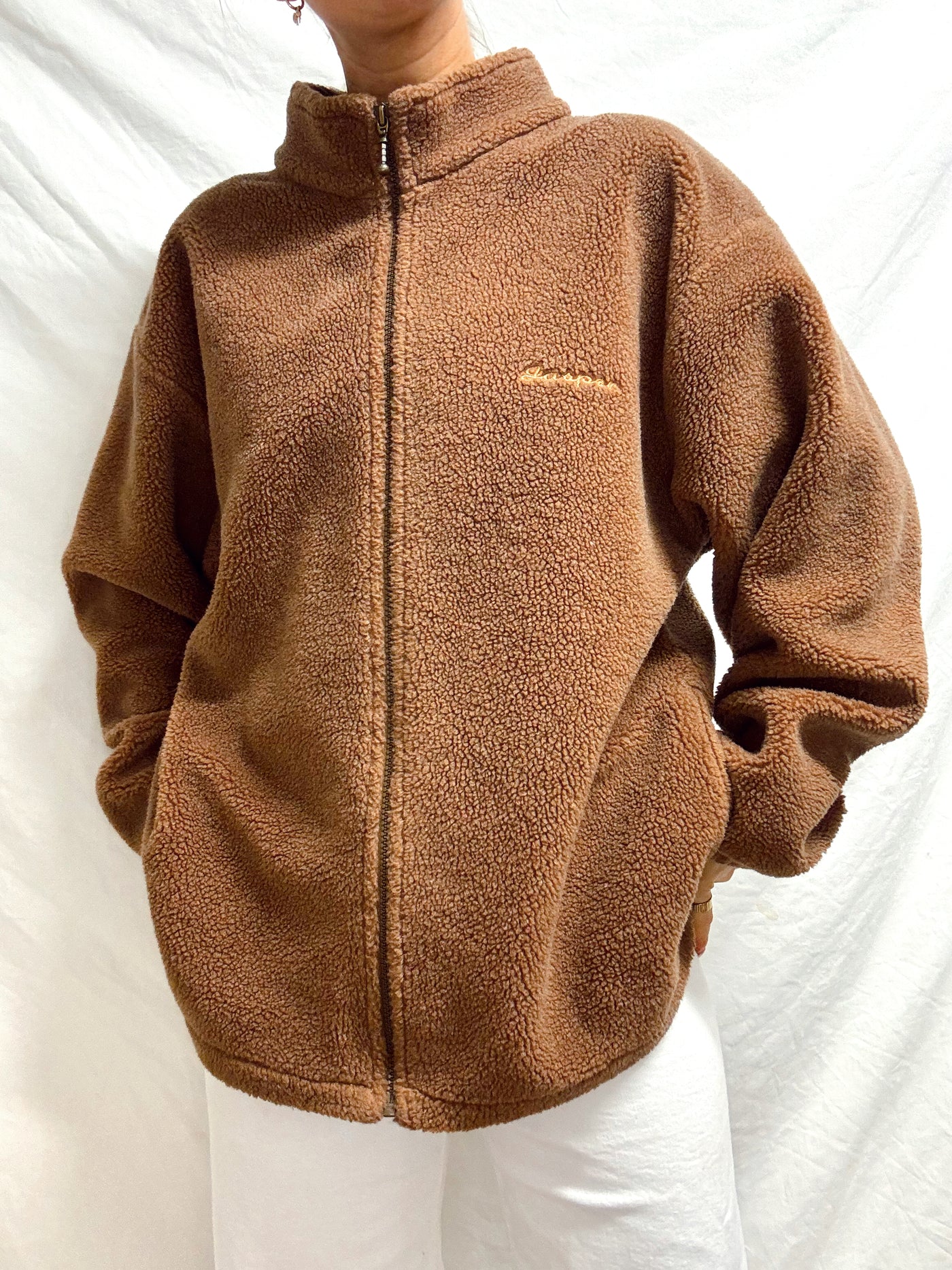 Vintage Jasper Canada neutral brown Sherpa jacket