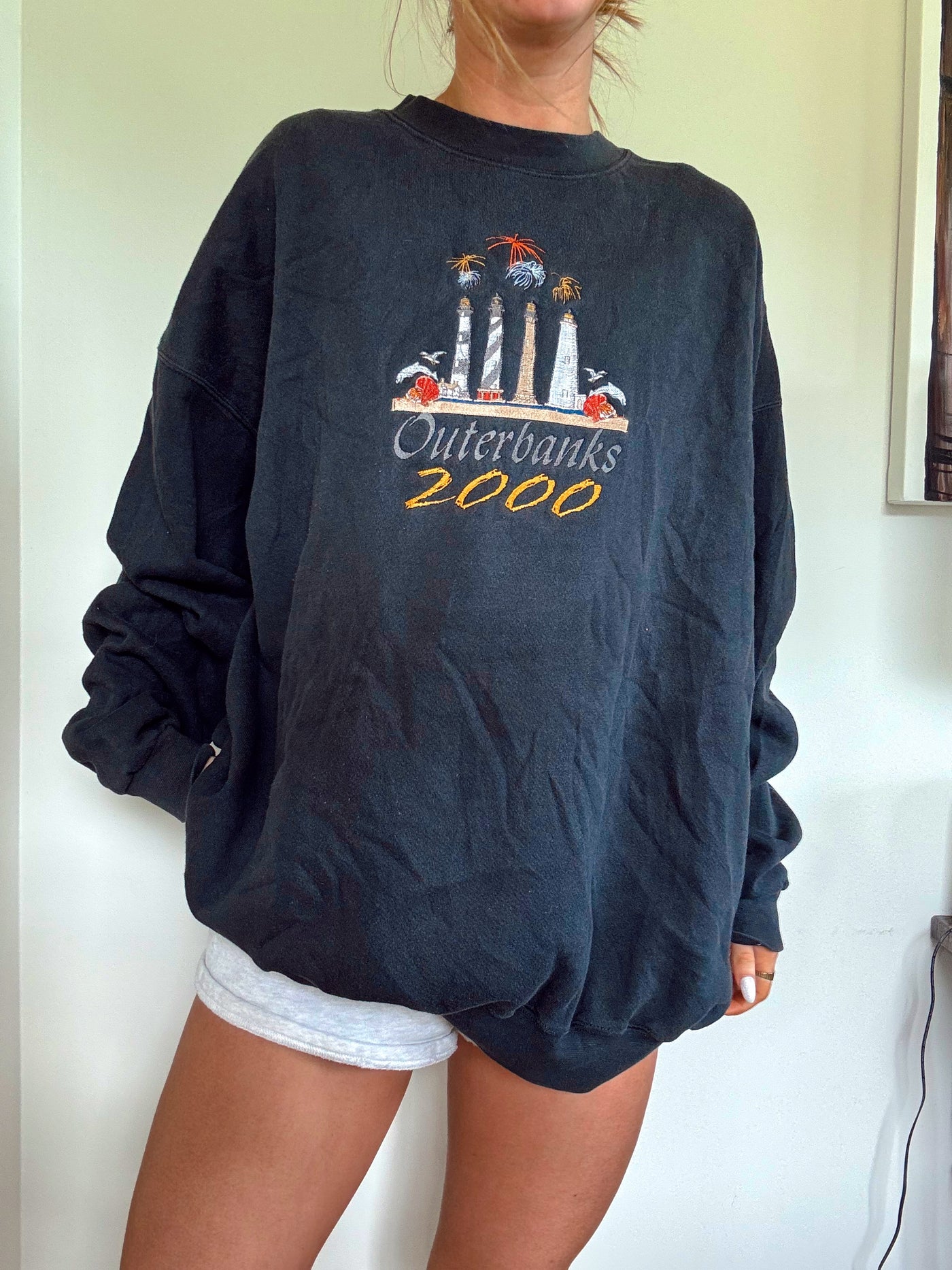 Vintage Outer banks lighthouse crewneck