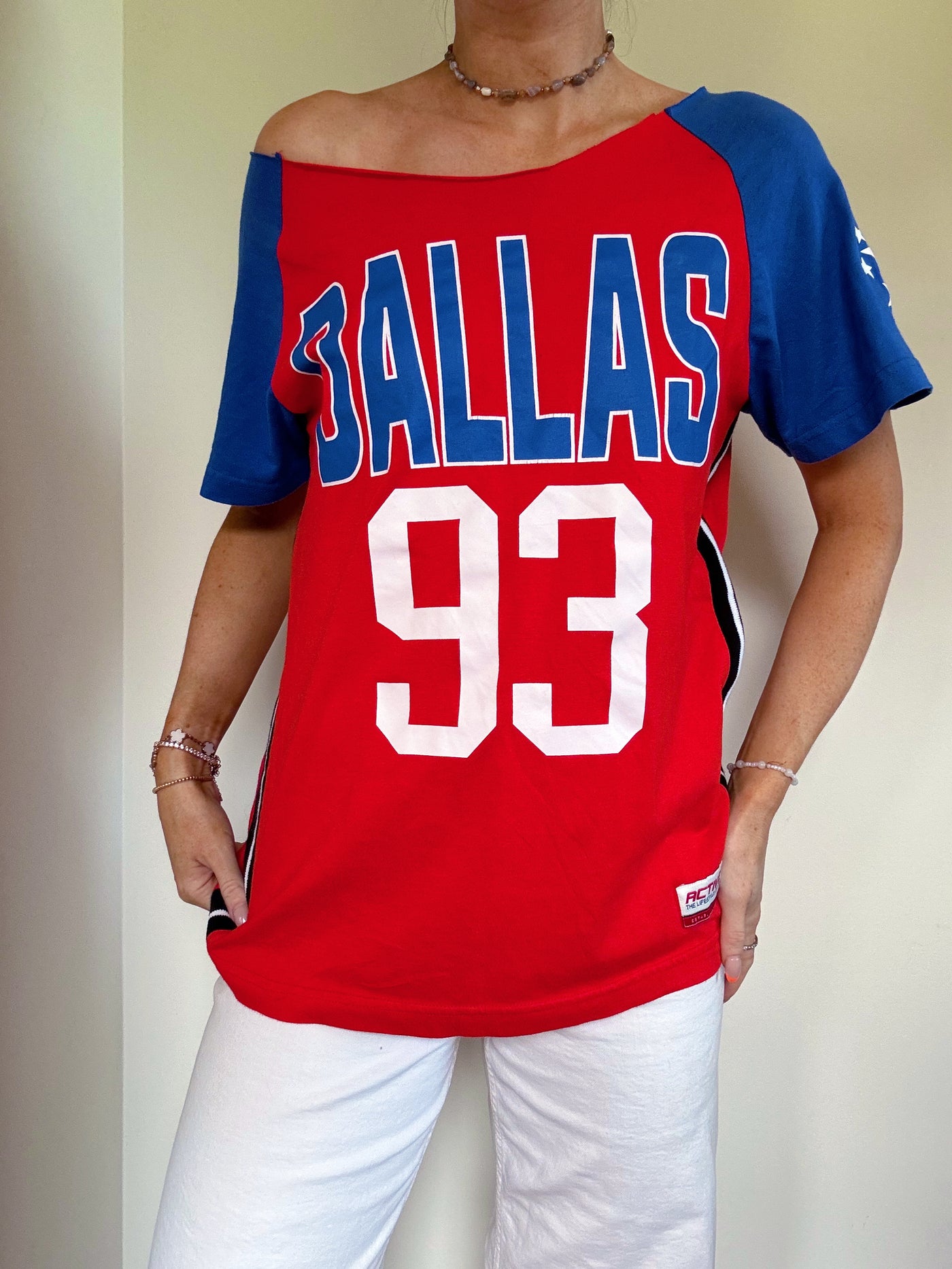 Dallas 93 off the shoulder T-shirt