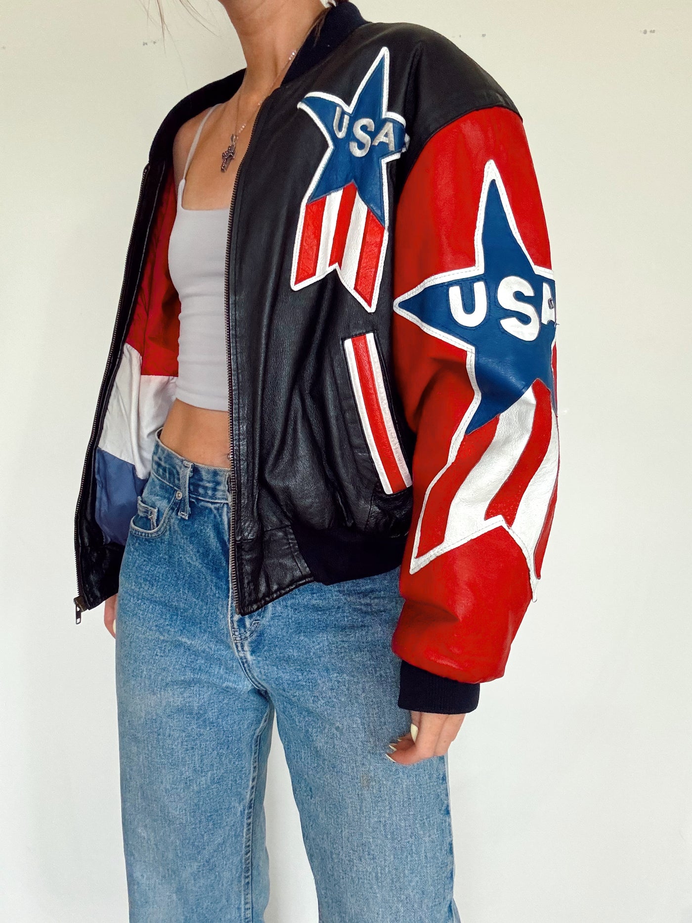 Vintage USA leather jacket