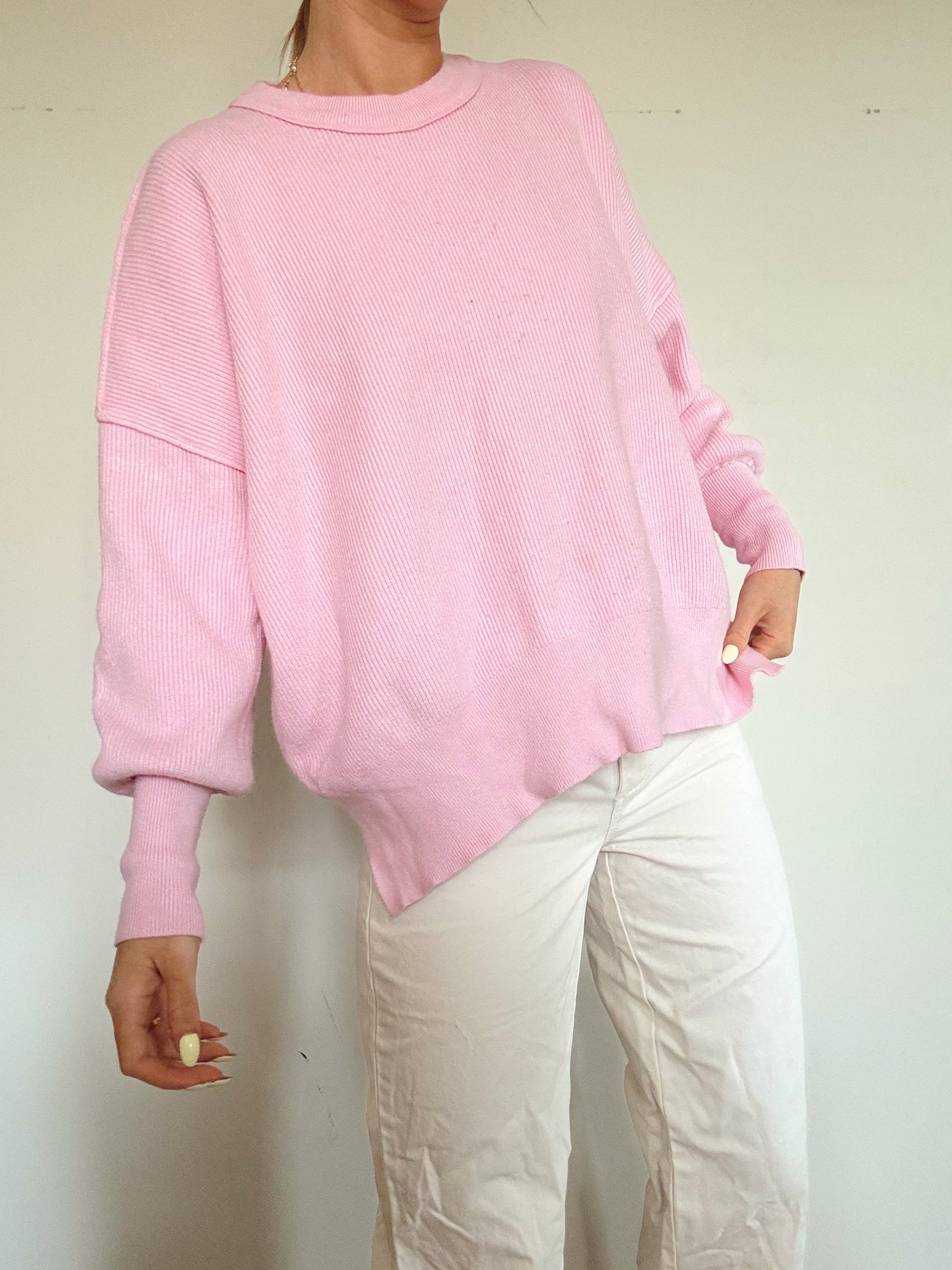 Blush tide knit sweeter